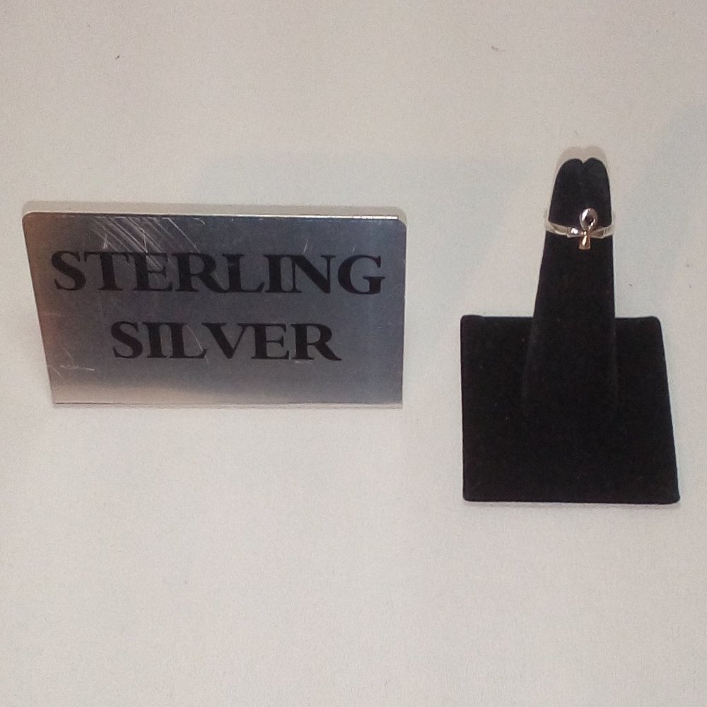 Sterling Silver Toe Ring: Ankh. Adjustable. Unisex - image 3